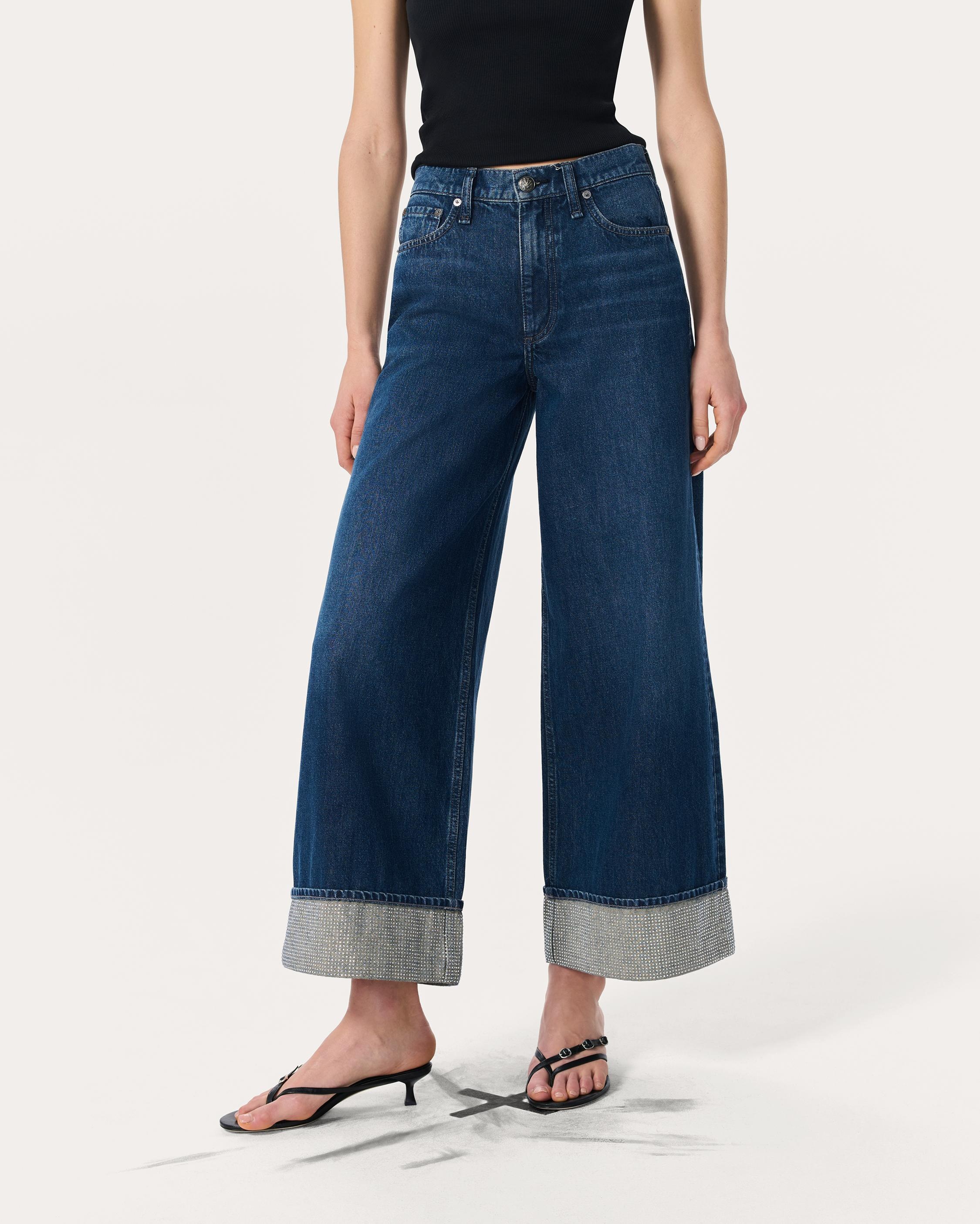 Sofie Ankle Wide-Leg Jeans
Lightweight Rigid in Bejeweled Dawn - 3