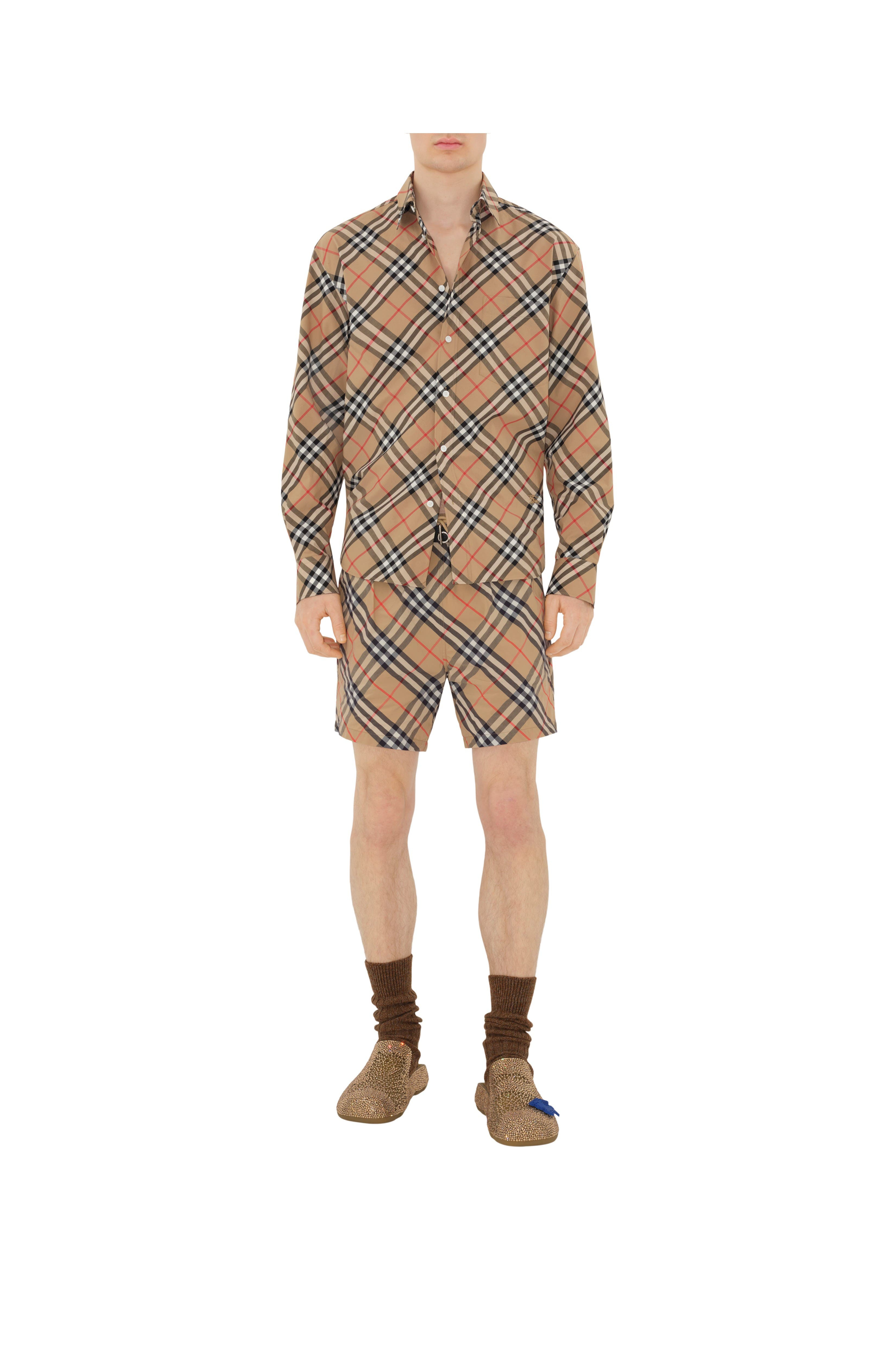 burberry Check Swim Shorts in Sand at Nordstrom - 5