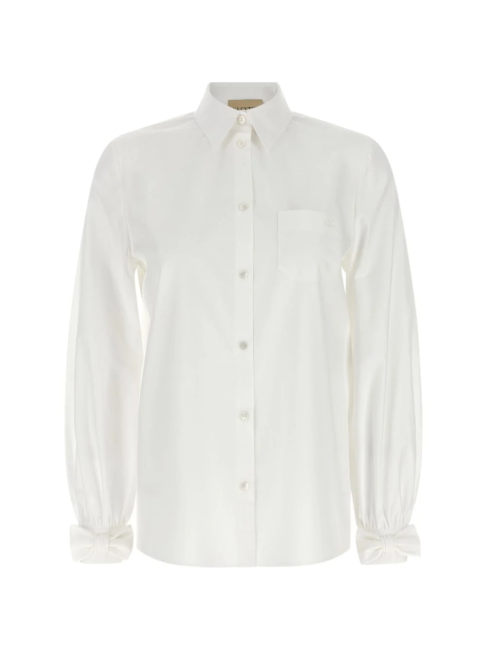 VLogo Signature bow-detail shirt - 1