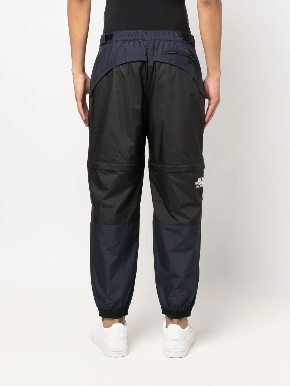 logo-print tapered trousers - 4