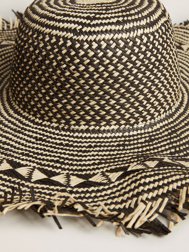 Golden Goose Black straw hat outlook