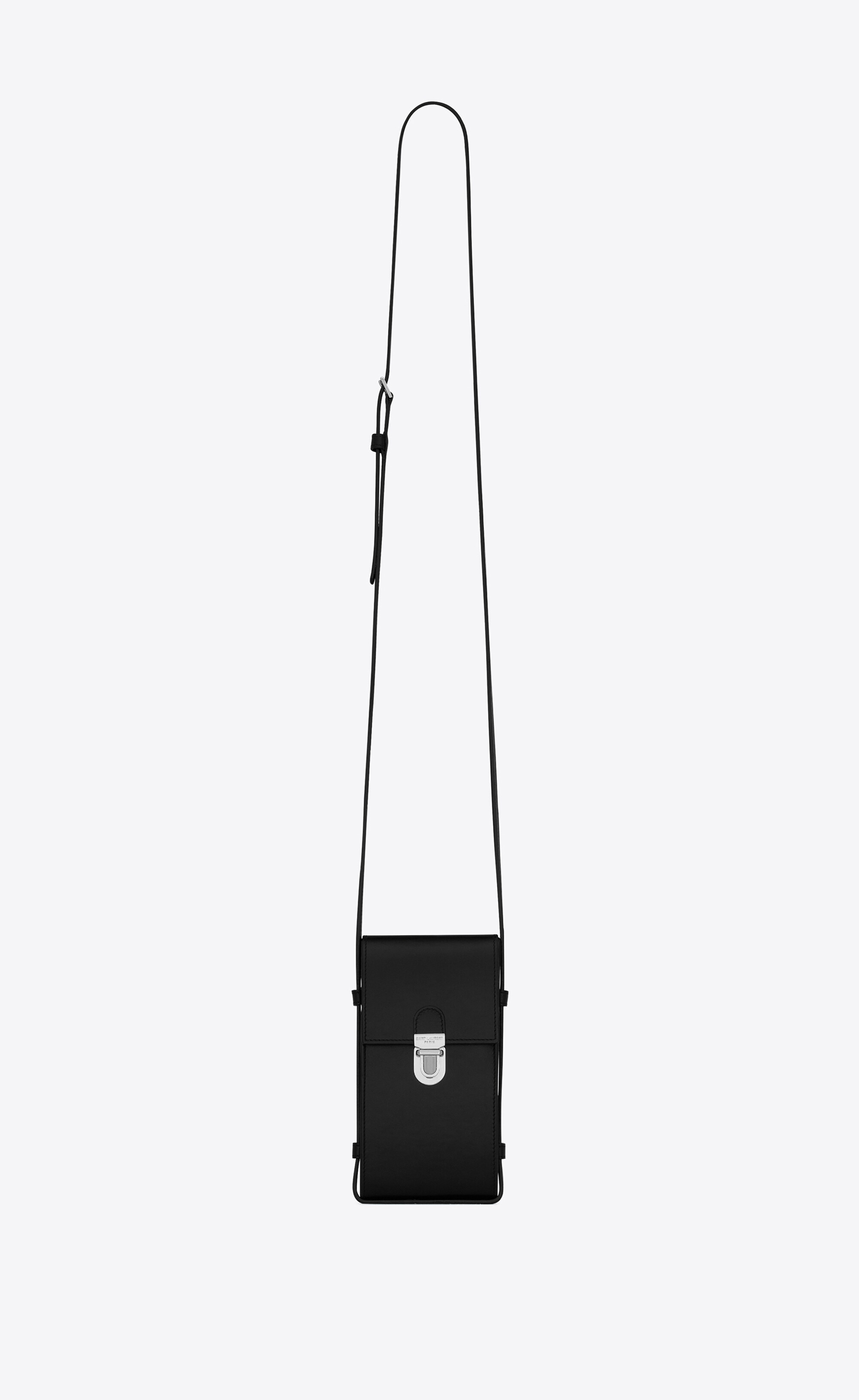 tuc phone pouch with strap in supple calfskin - 1