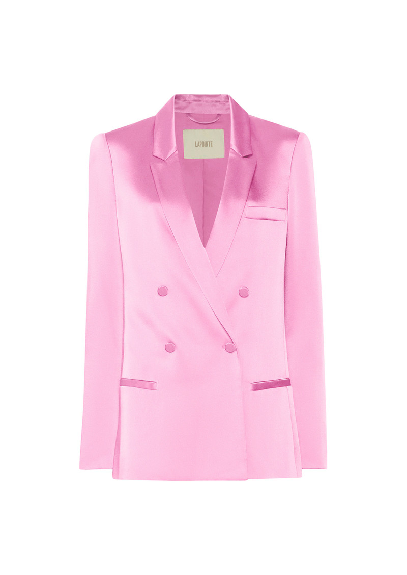 Satin Double Breasted Blazer 1