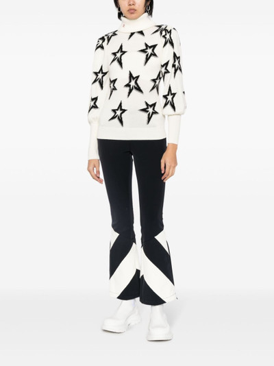 PERFECT MOMENT star-pattern roll-neck jumper outlook