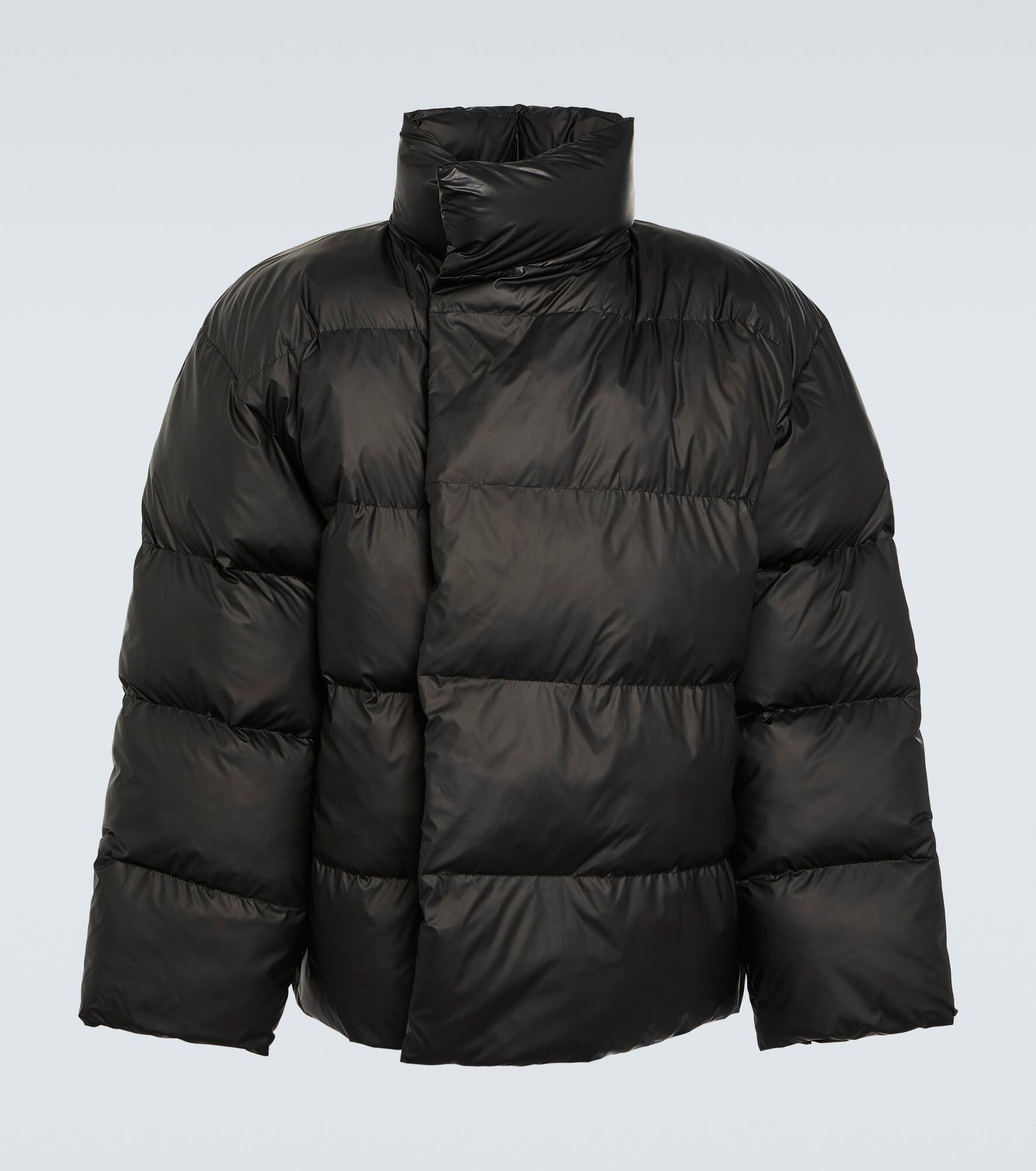 Wrap quilted down jacket - 1