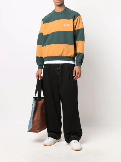 SUNNEI stripe pattern cotton jumper outlook