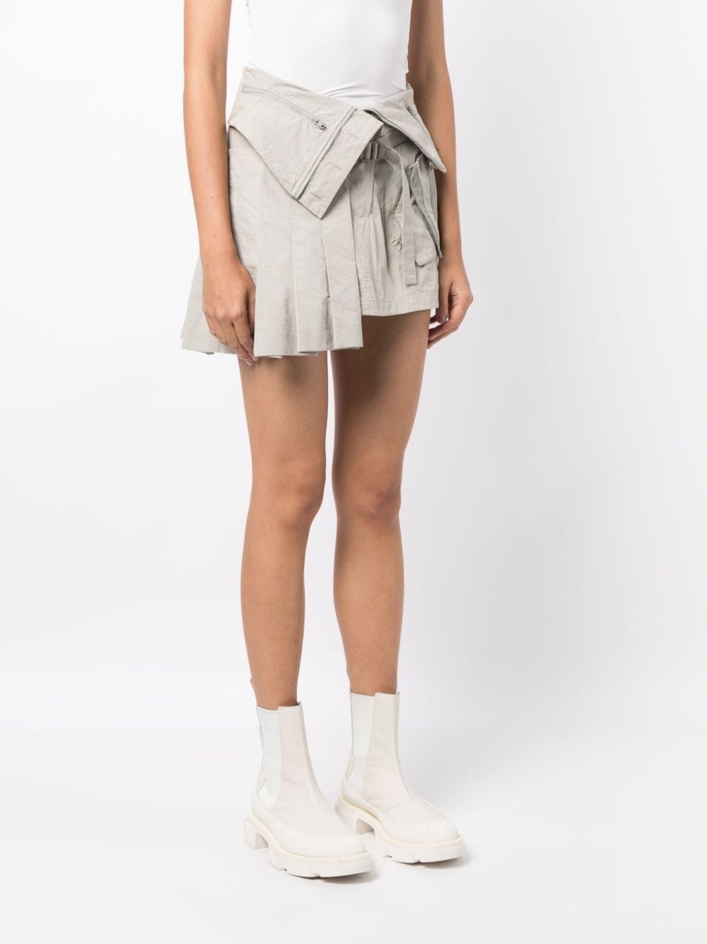 high-waisted pleated skirt - 3