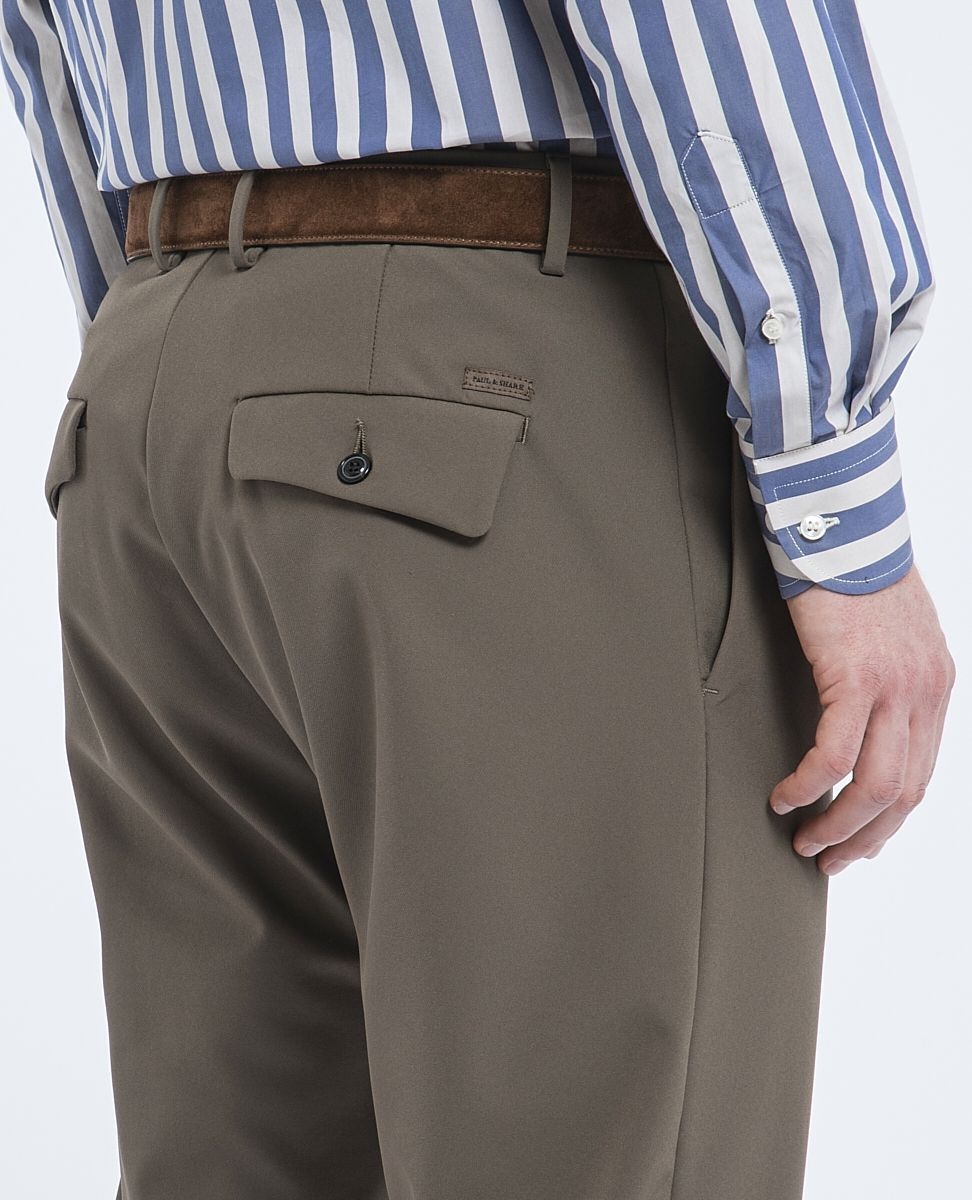 Stretch nylon pleated Trousers - 5
