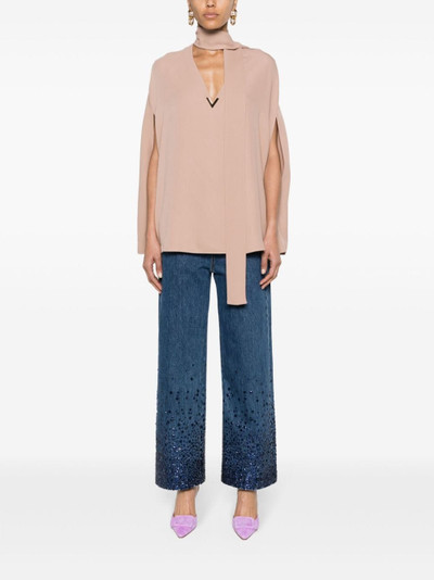 Valentino embellished straight-leg jeans outlook