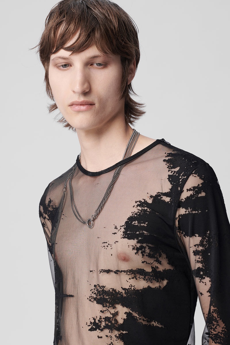 Ann Demeulemeester Ludolf Long Sleeve Cropped T-Shirt