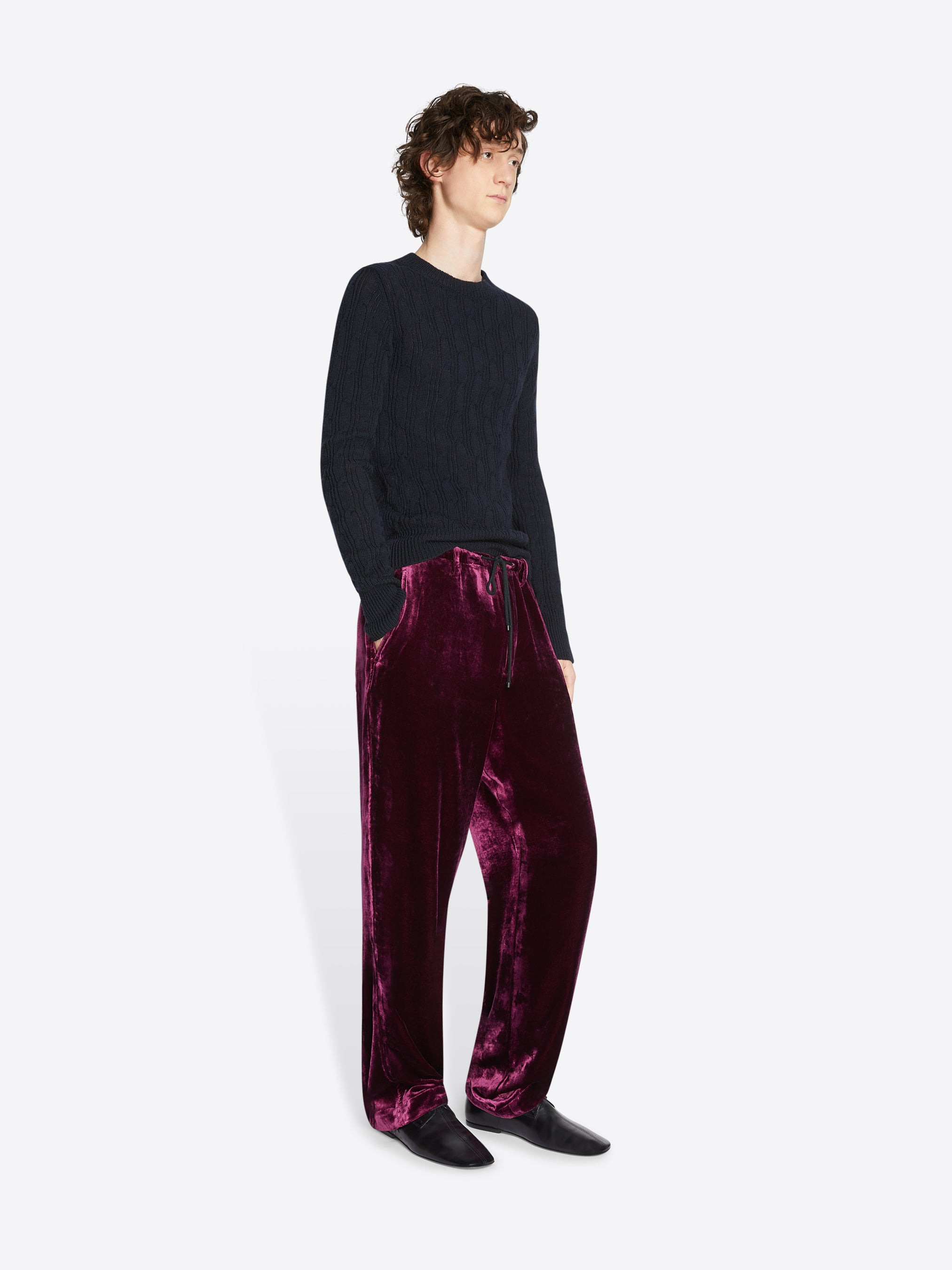 SILK VELVET PANTS - 3