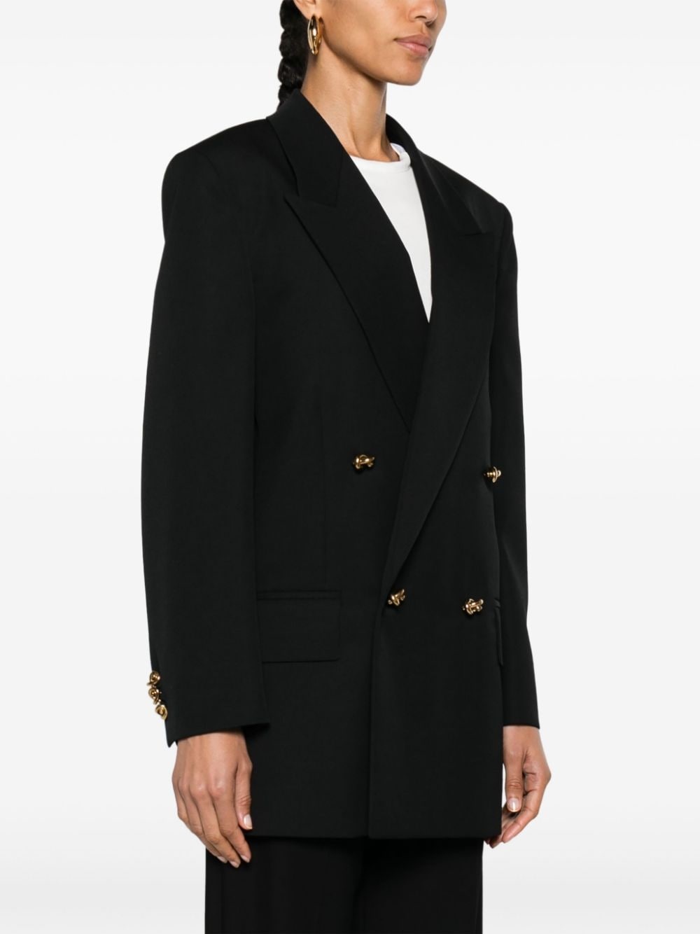 Sartorial double-breasted cotton blazer - 3