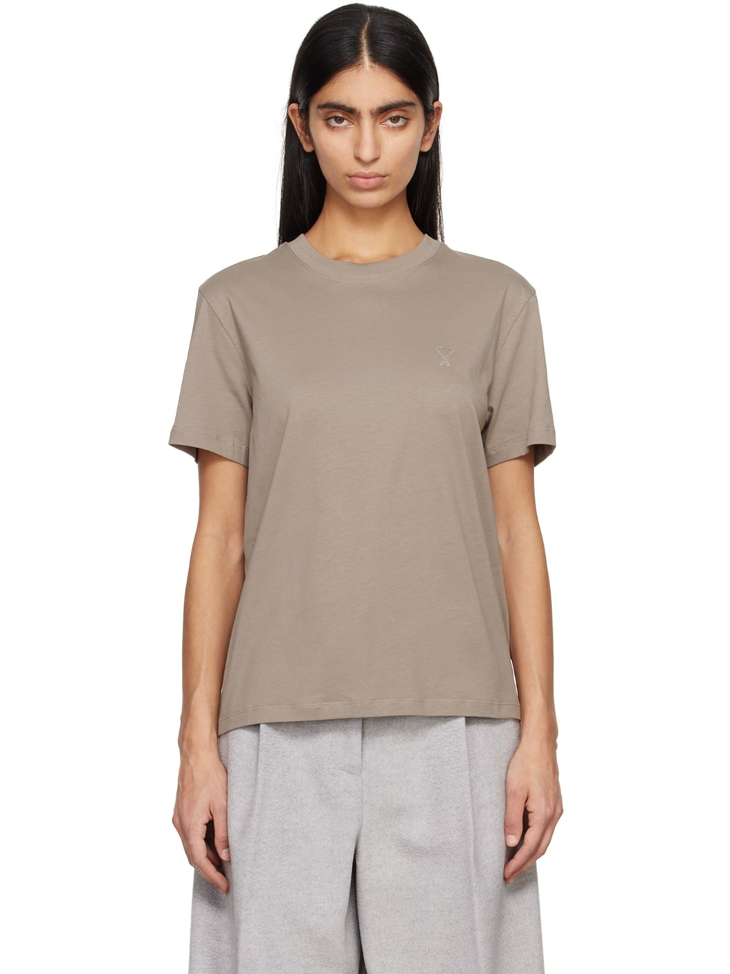 Taupe Ami de Cœur T-Shirt - 1