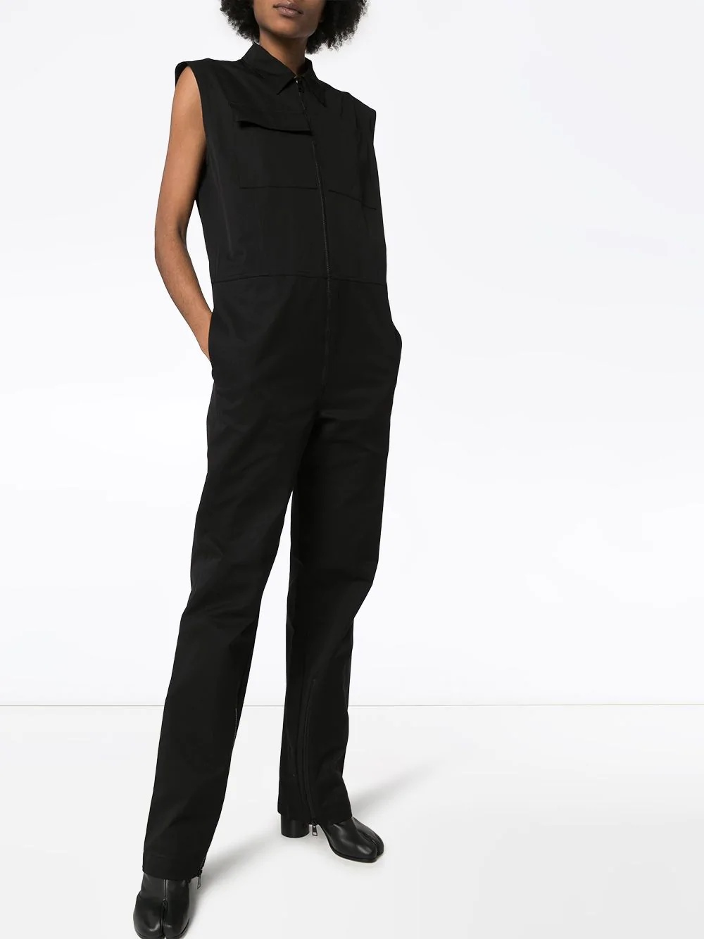 sleeveless utility jumpsuit - 3