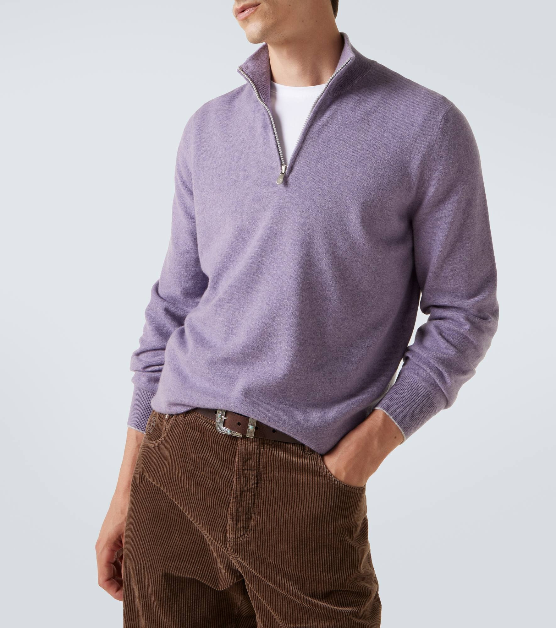Cashmere half-zip sweater - 5