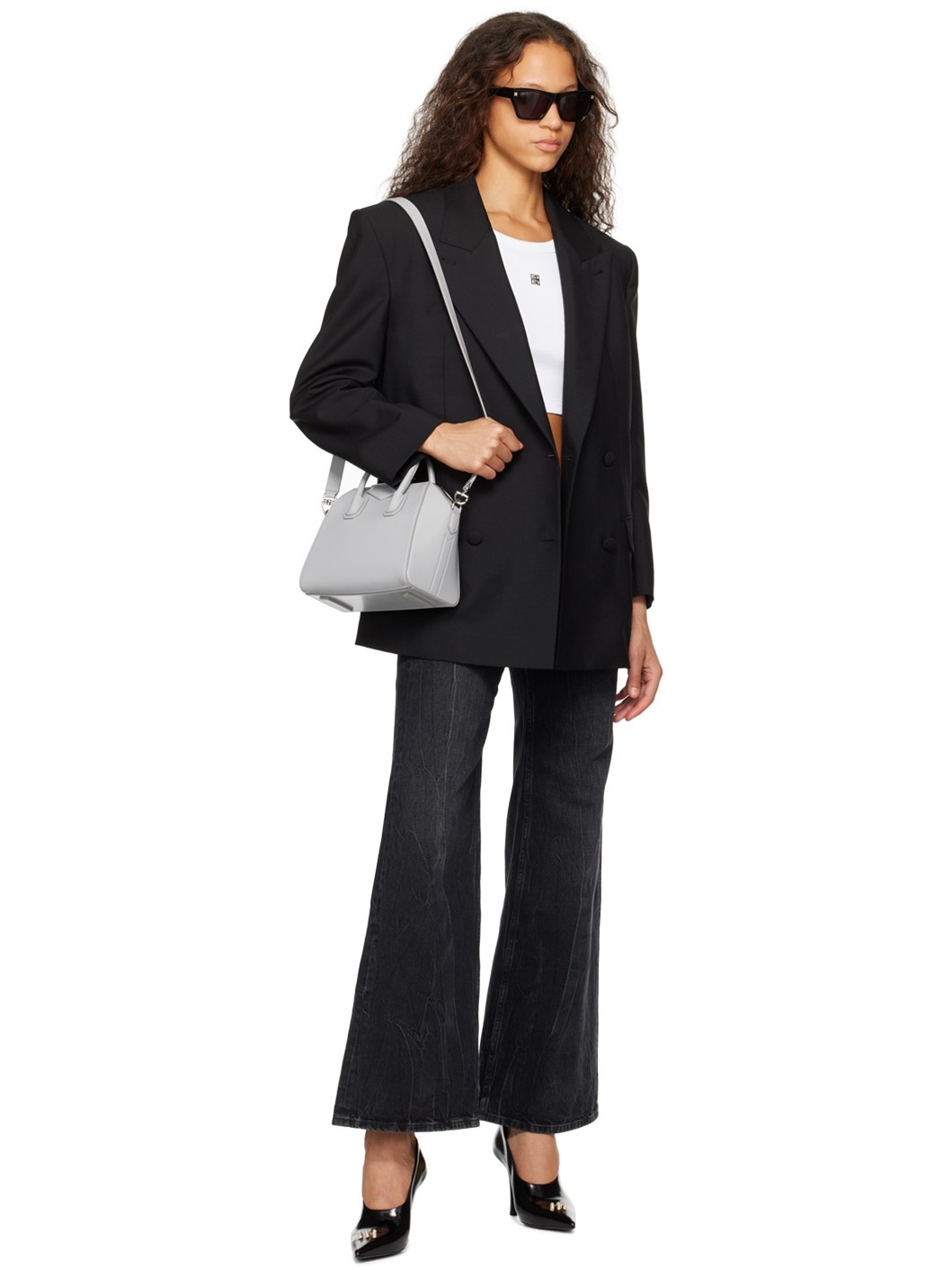Gray Mini Antigona Bag - 4