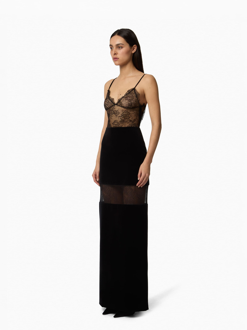 NINA RICCI Long Velvet Skirt outlook