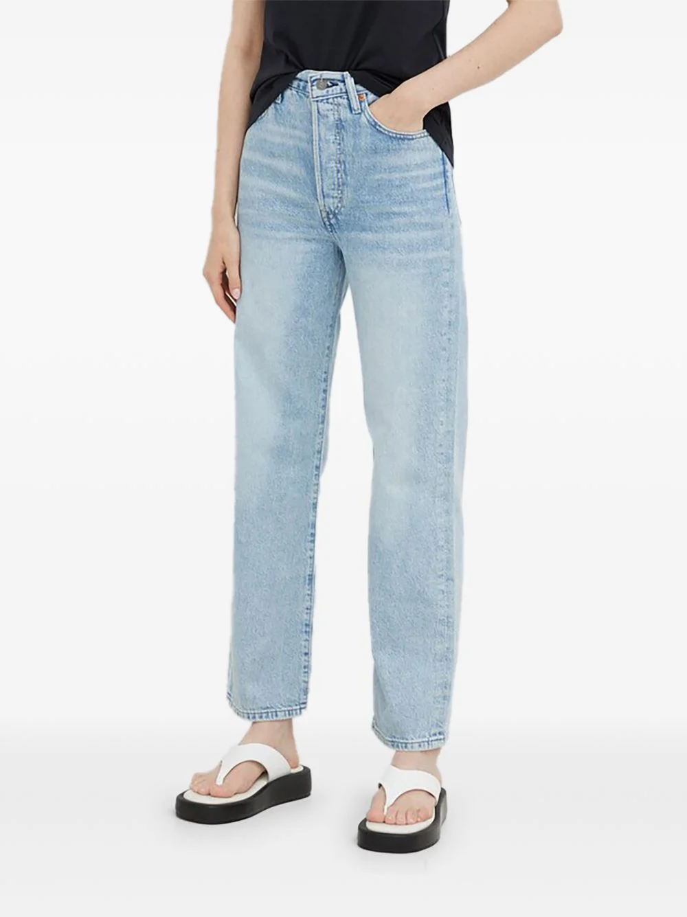 Ribcage straight jeans - 1