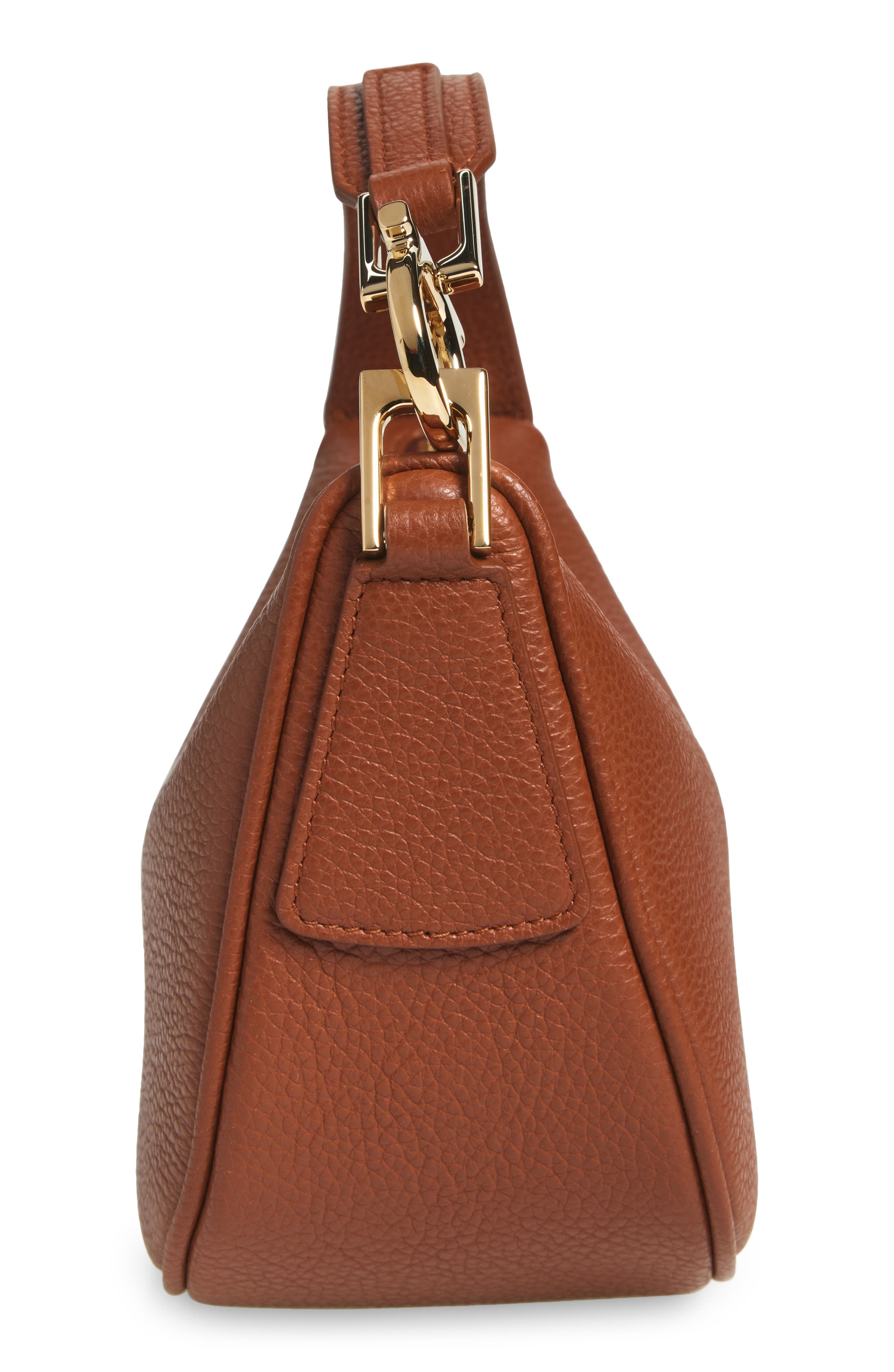 FERRAGAMO Mini Smile Leather Top Handle Bag in New Cognac at Nordstrom - 5