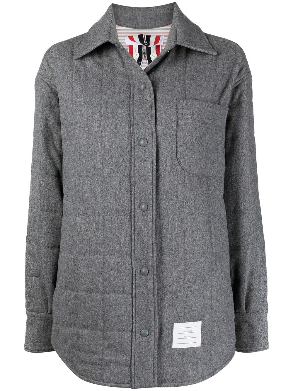 oversized padded shirt jacket - 1