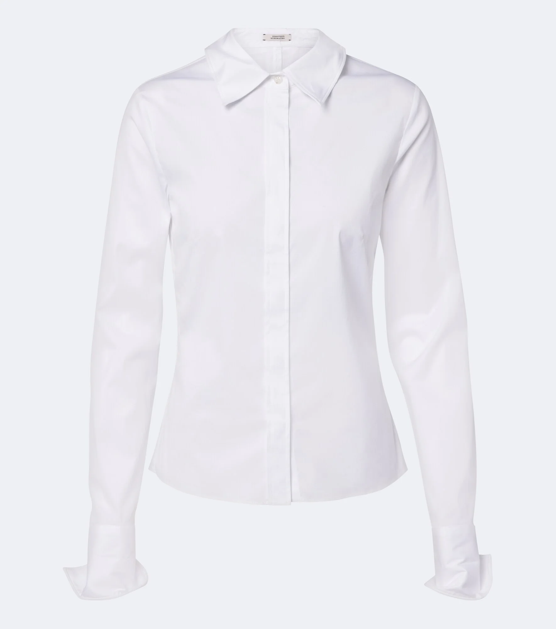 Cotton-blend poplin shirt - 1