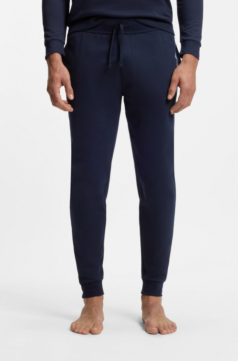COTTON-TERRY TRACKSUIT BOTTOMS WITH LOGO AND STRIPES 2