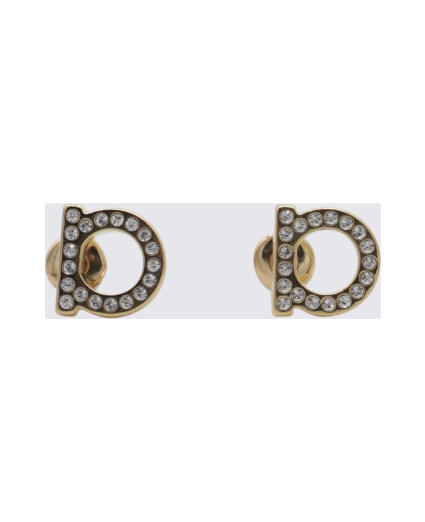 Gold Brass Earrings - 1