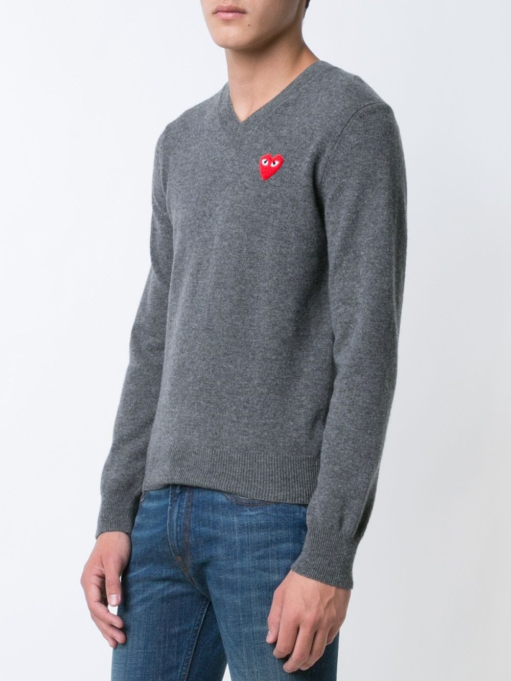 embroidered heart jumper - 3