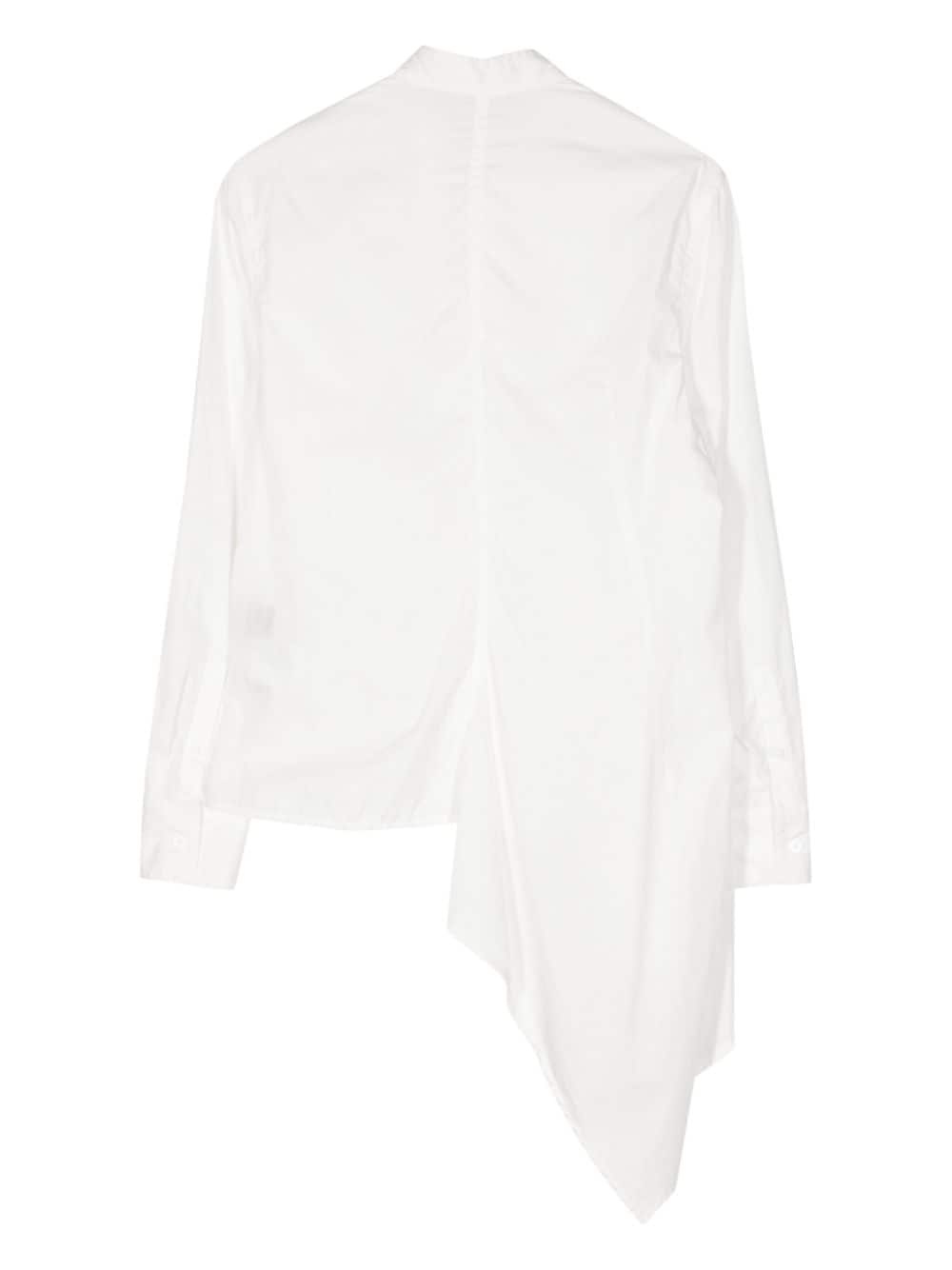 asymmetric cotton shirt - 2