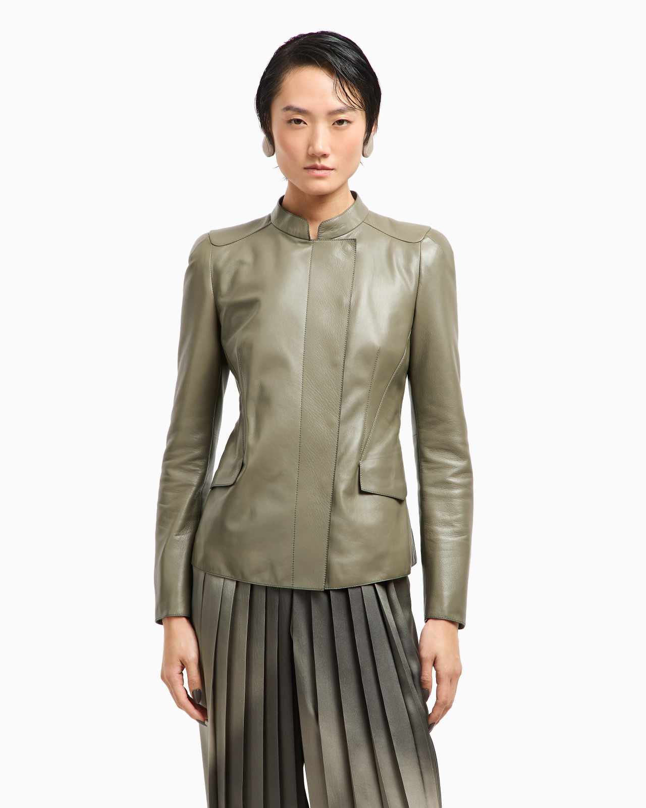 LAMBSKIN SHORT JACKET - 4