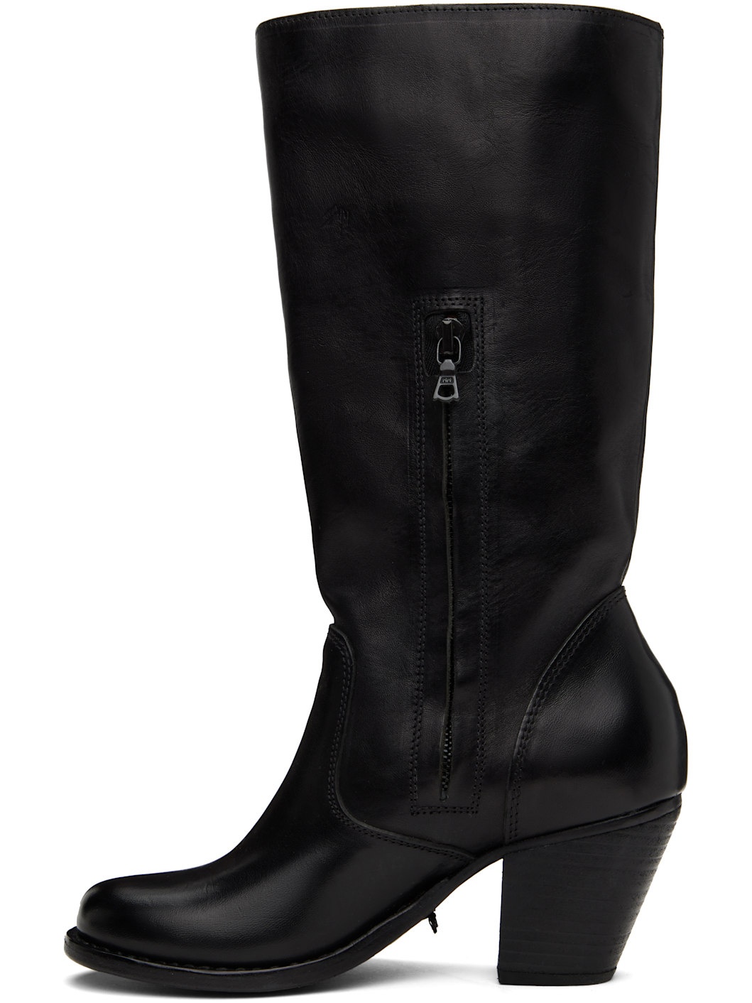 Black Rosebud Tall Boots - 3