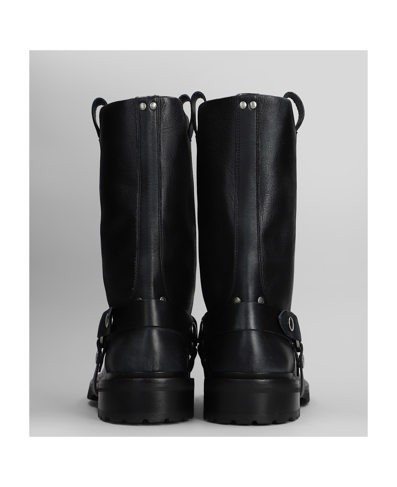 Kurt Low Heels Ankle Boots In Black Leather - 4