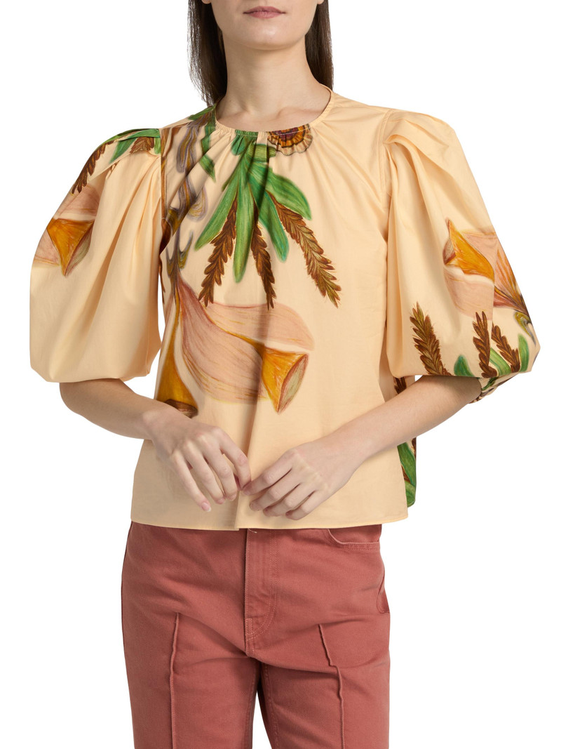 Women's Anna Zemankova Ravena Printed Cotton Top - Inner Nature 3