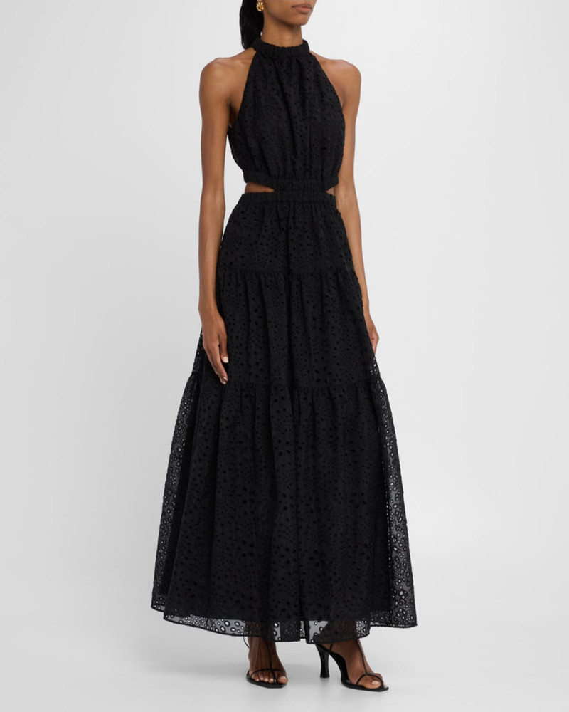 RAMY BROOK Claudia Embroidered Cutout Maxi Dress outlook