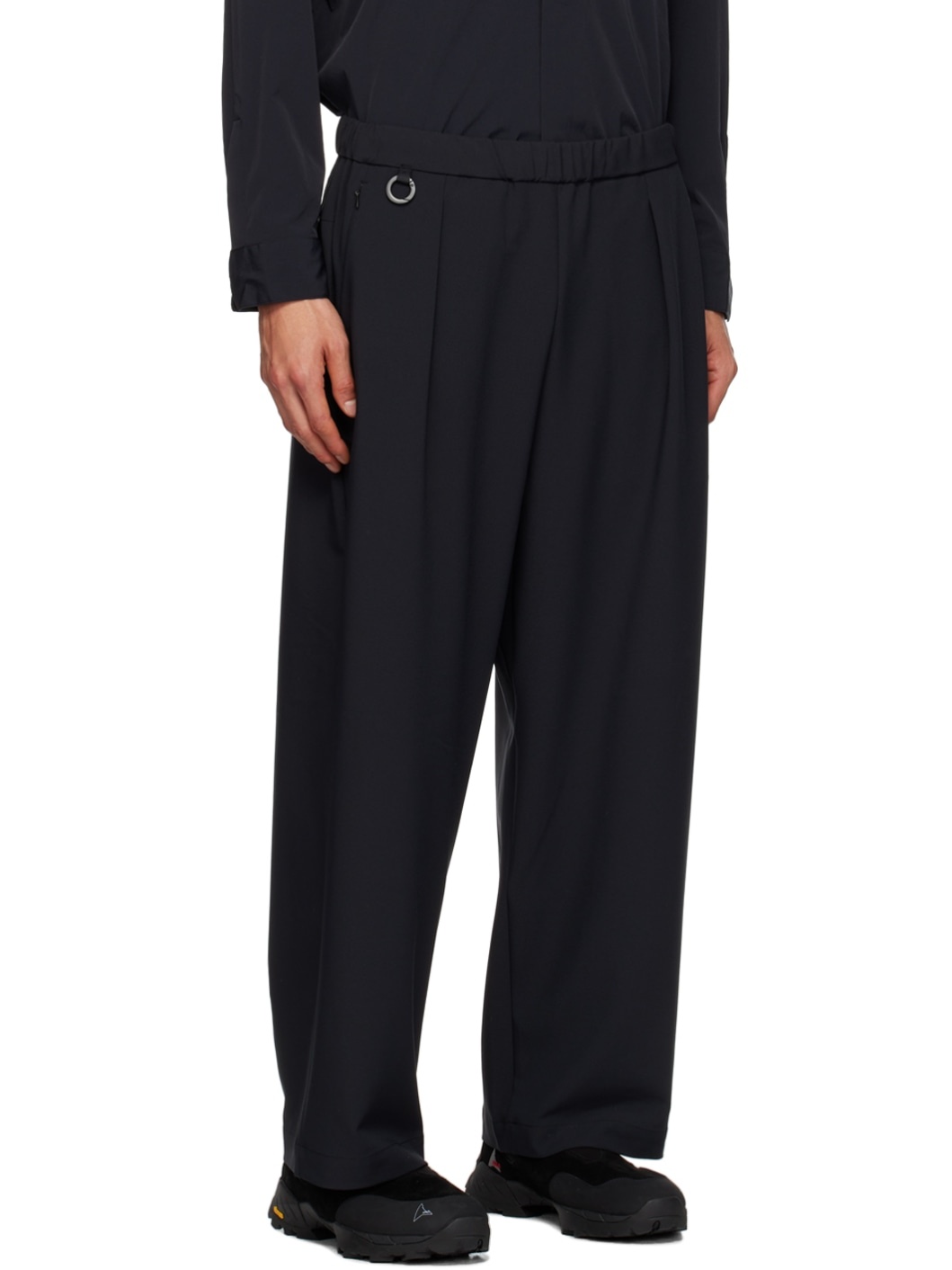 Black D-Ring Trousers - 2