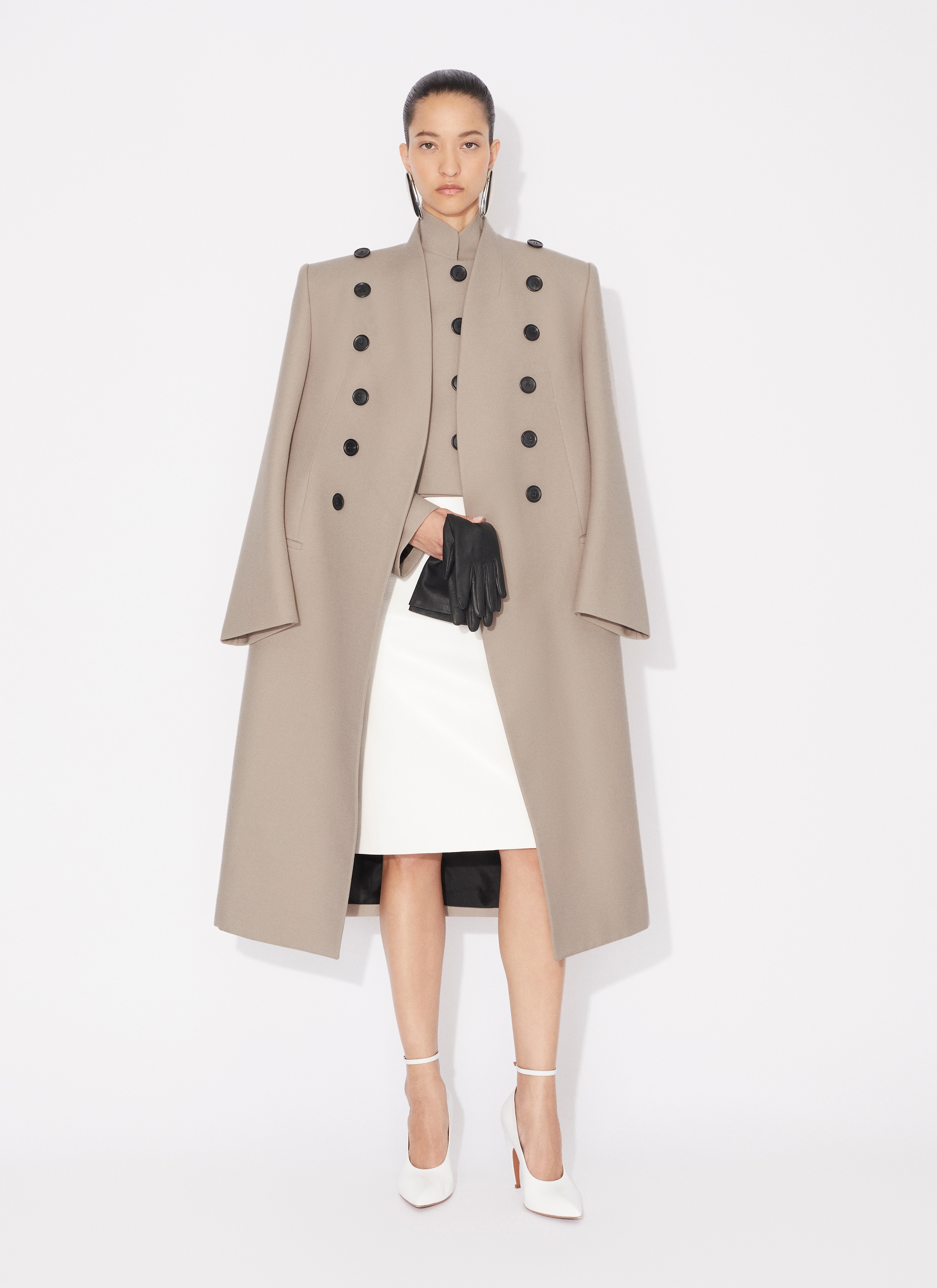 WOOL LARGE COAT - 2