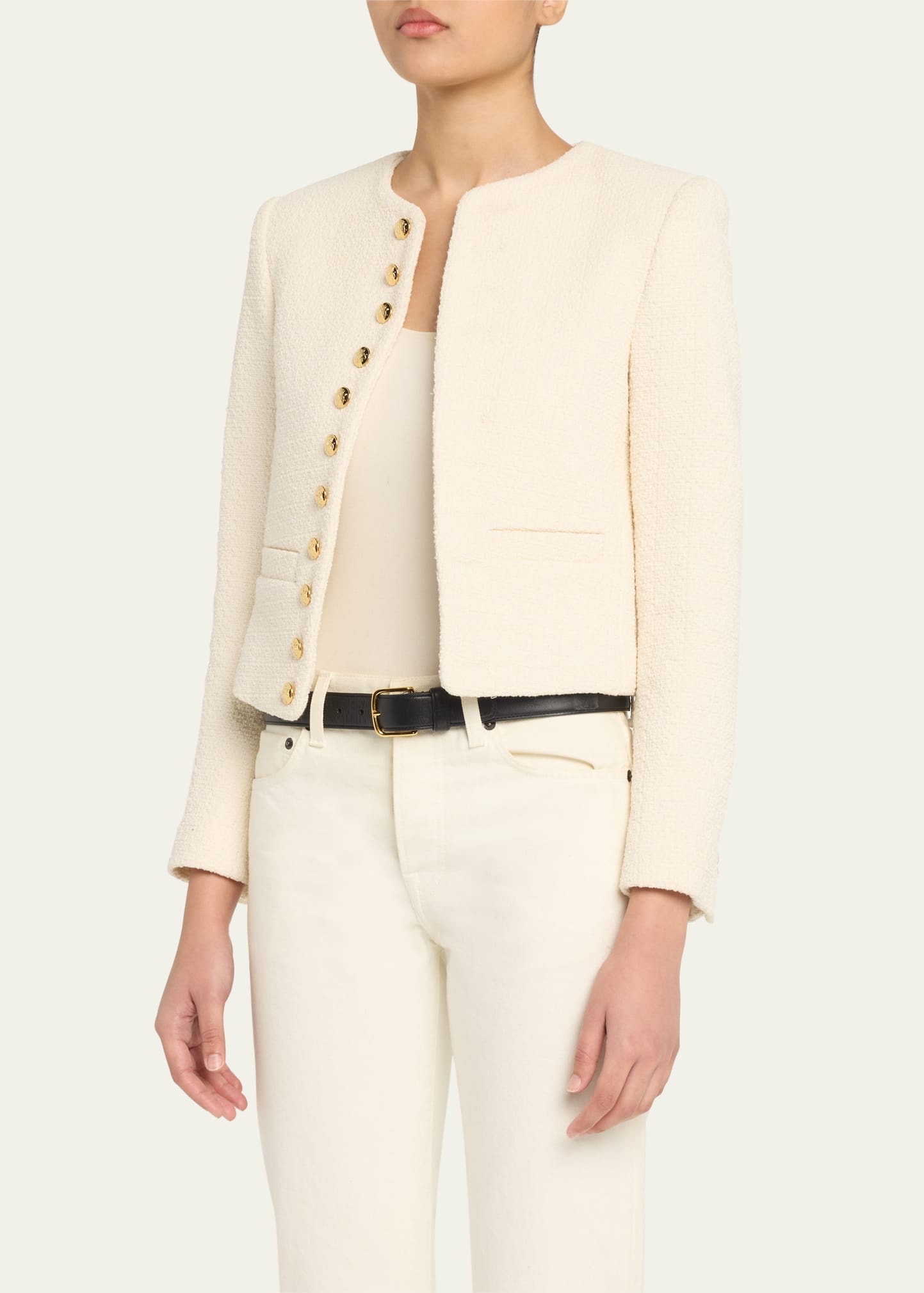 Patti Open-Front Short Jacket - 4