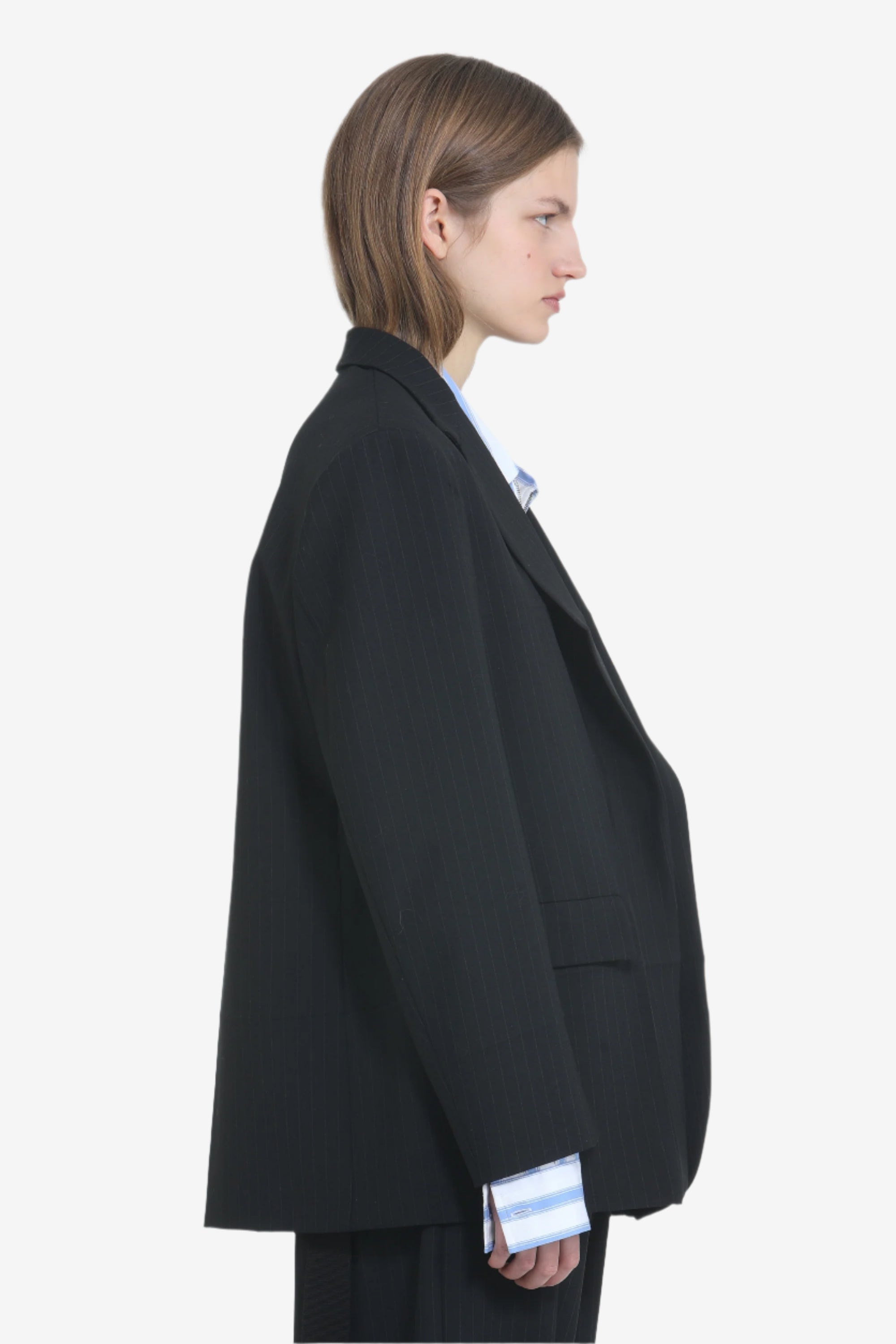 OVERSIZED BLAZER WITH SHOULDER PADS - 3