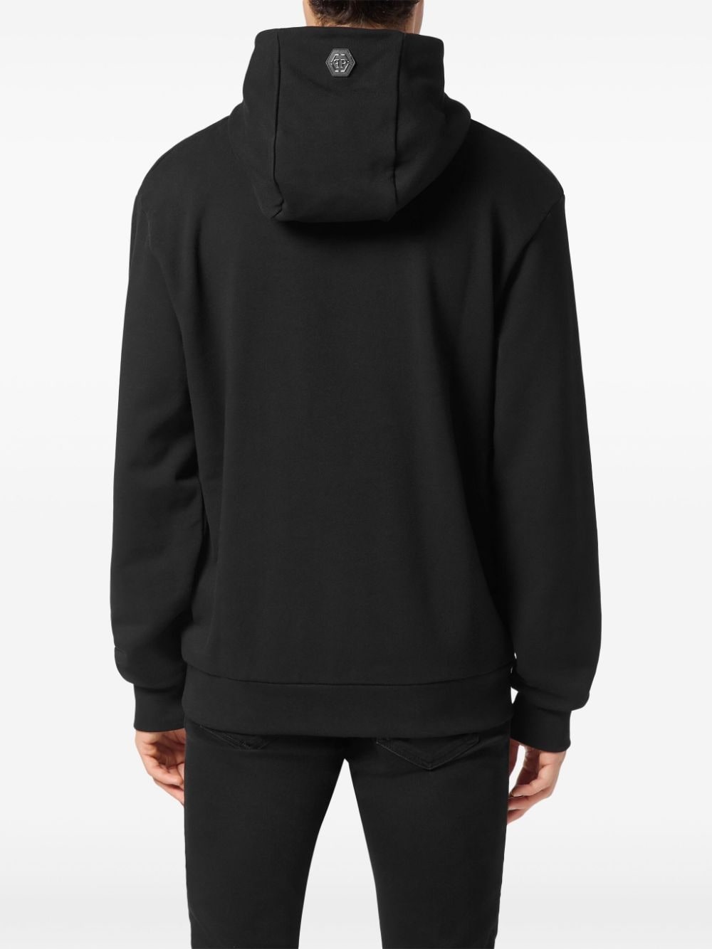 skull-print hoodie - 4