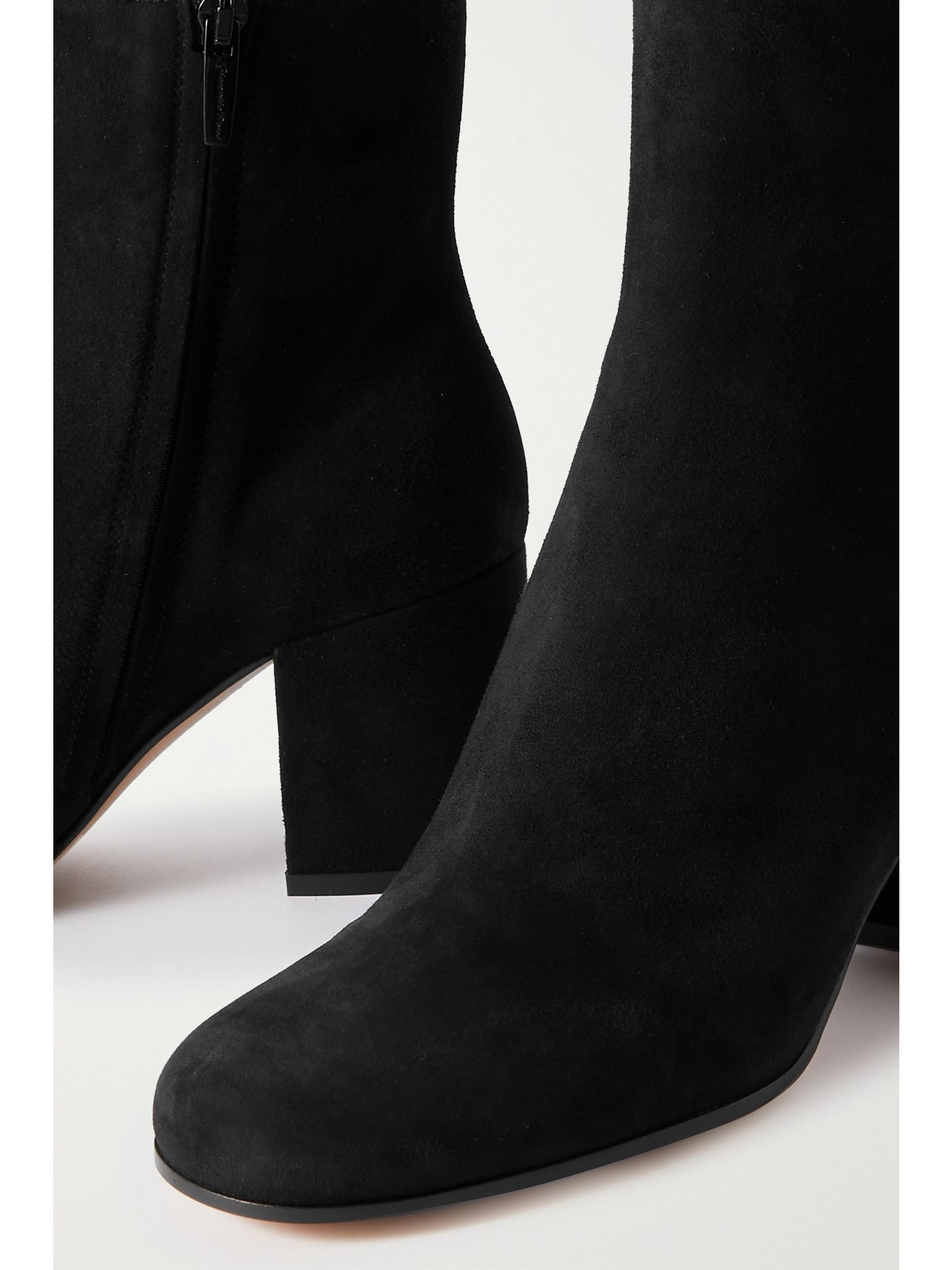 Joelle 70 suede ankle boots Black - 4