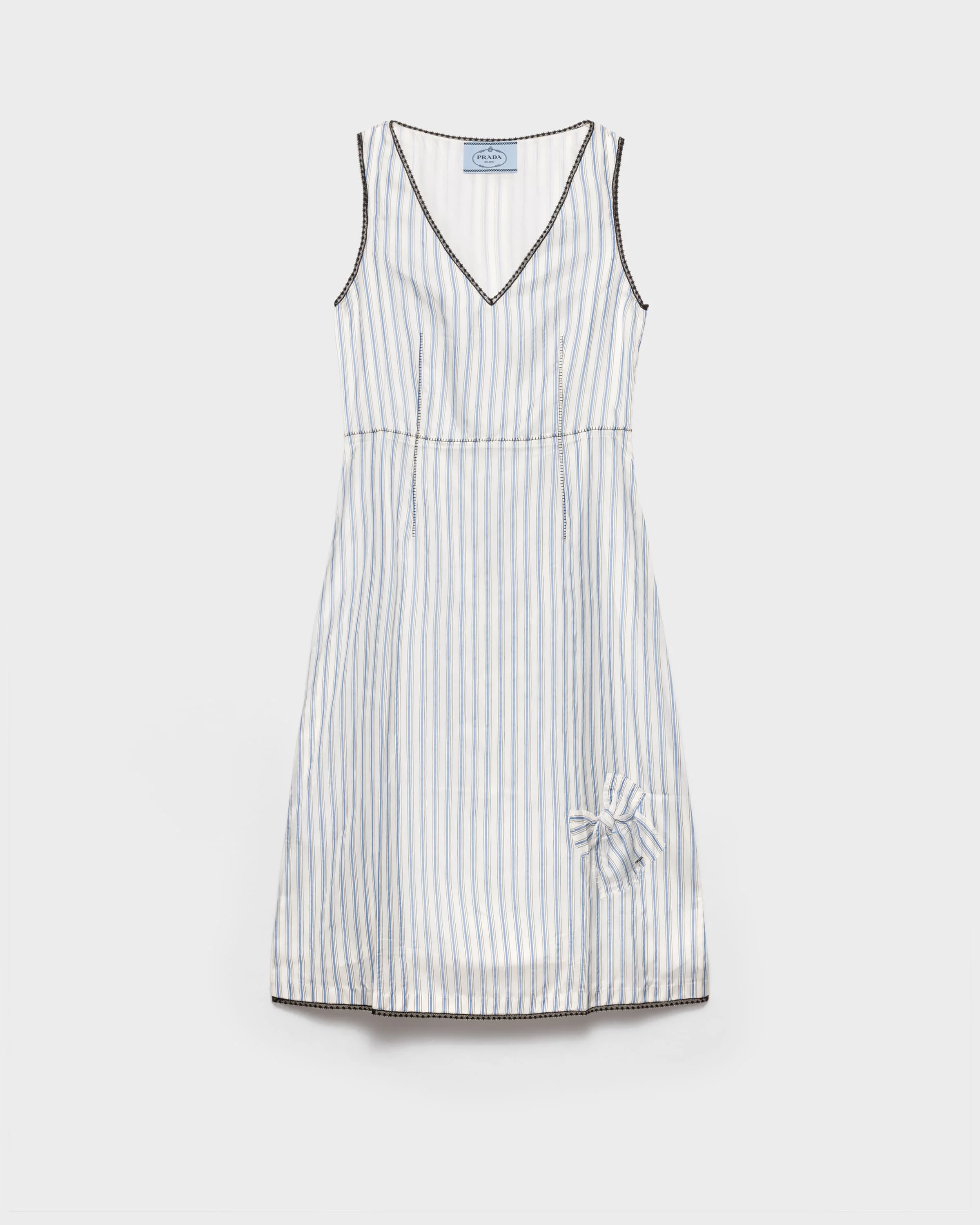 Striped dress with bow - 1