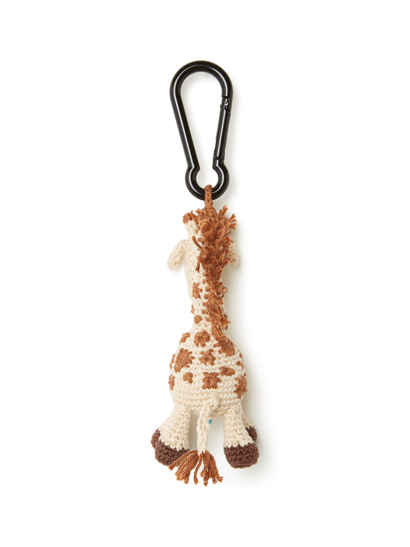 Alanui Handmade Giraffe Crochet Key Holder outlook