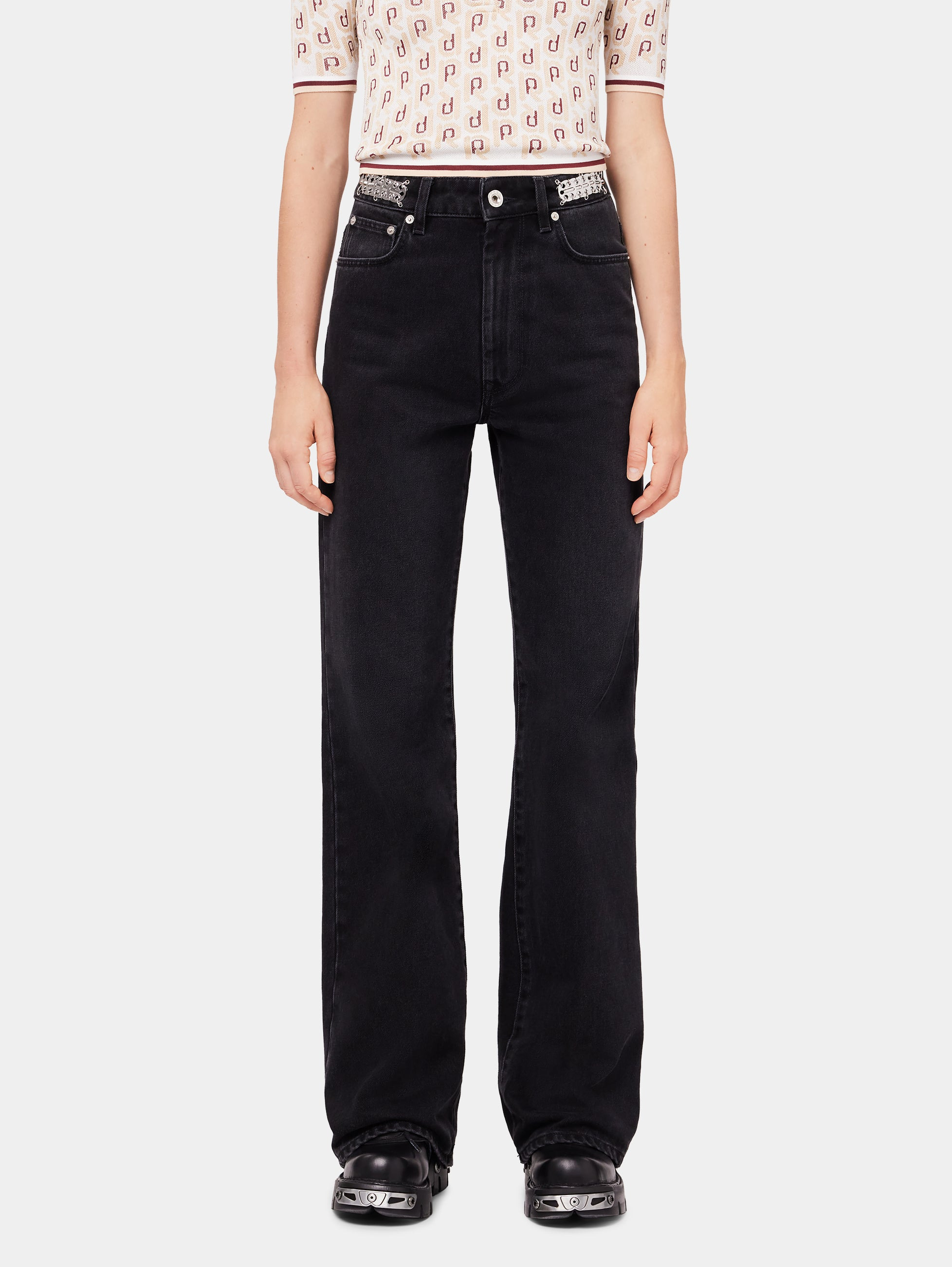 SIGNATURE BLACK JEANS WITH 1969 DISCS - 2