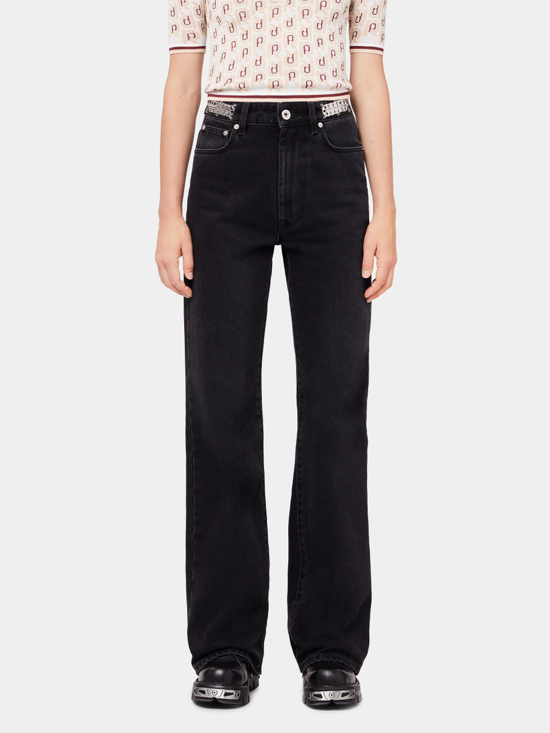rabanne SIGNATURE BLACK JEANS WITH 1969 DISCS outlook