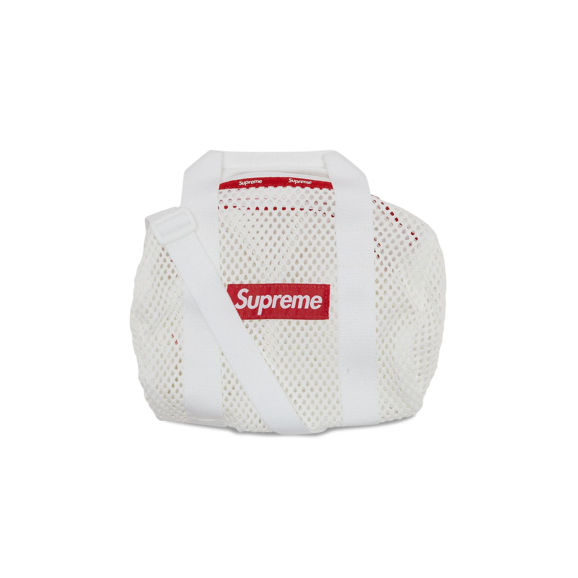 Supreme Mesh Mini Duffle Bag 'White' - 1
