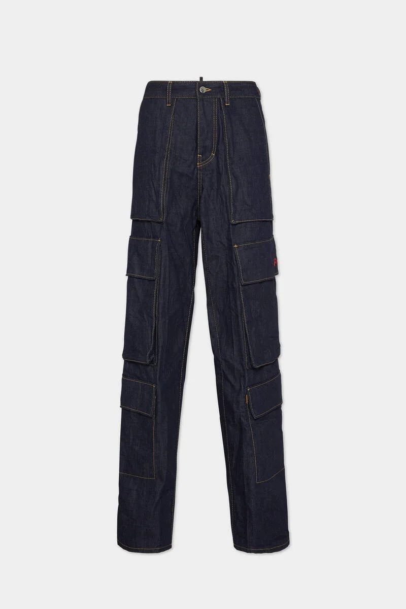 ICON DARK WASH EROS CARGO PANT - 1