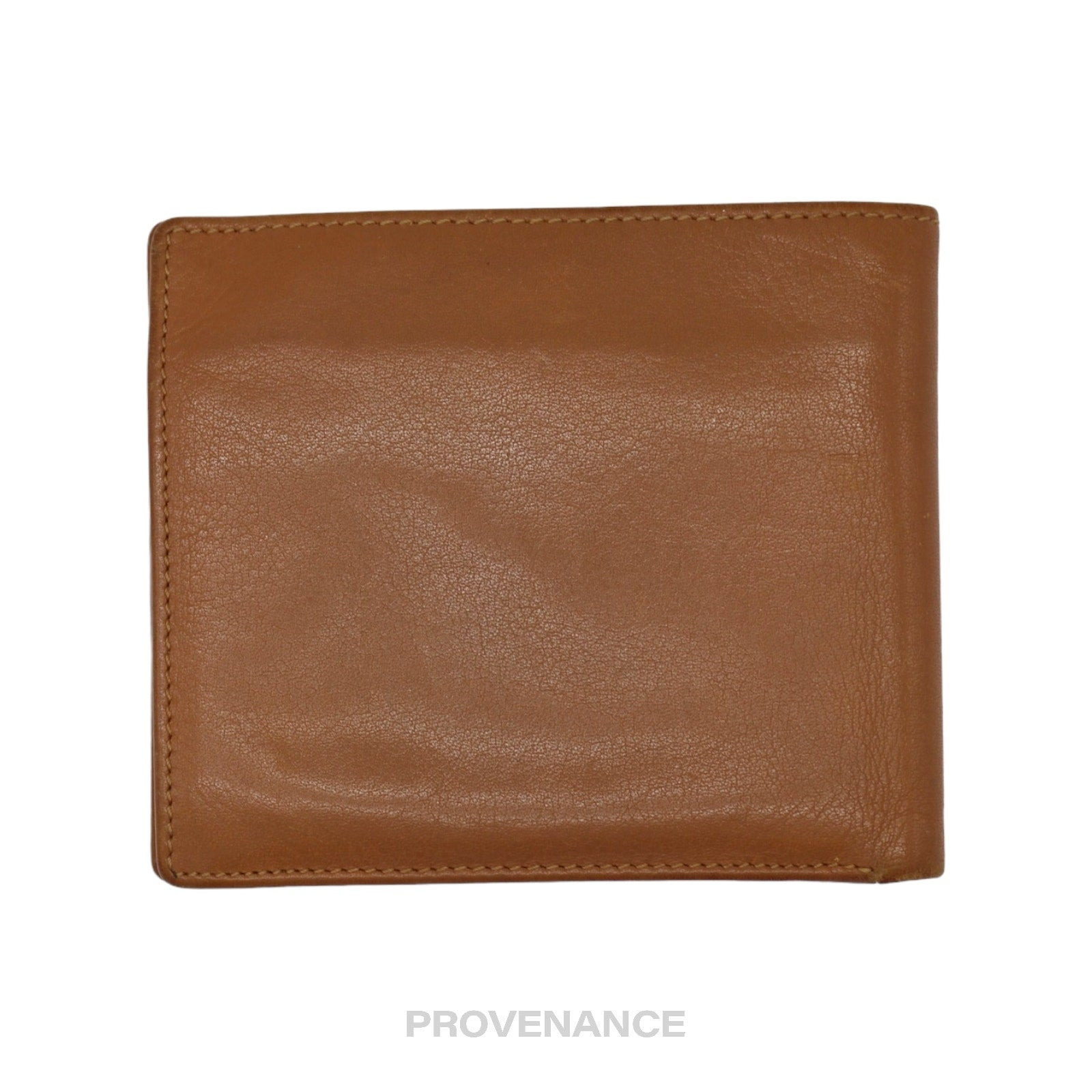 Christian Dior CD Bifold Wallet - Tan Leather - 2
