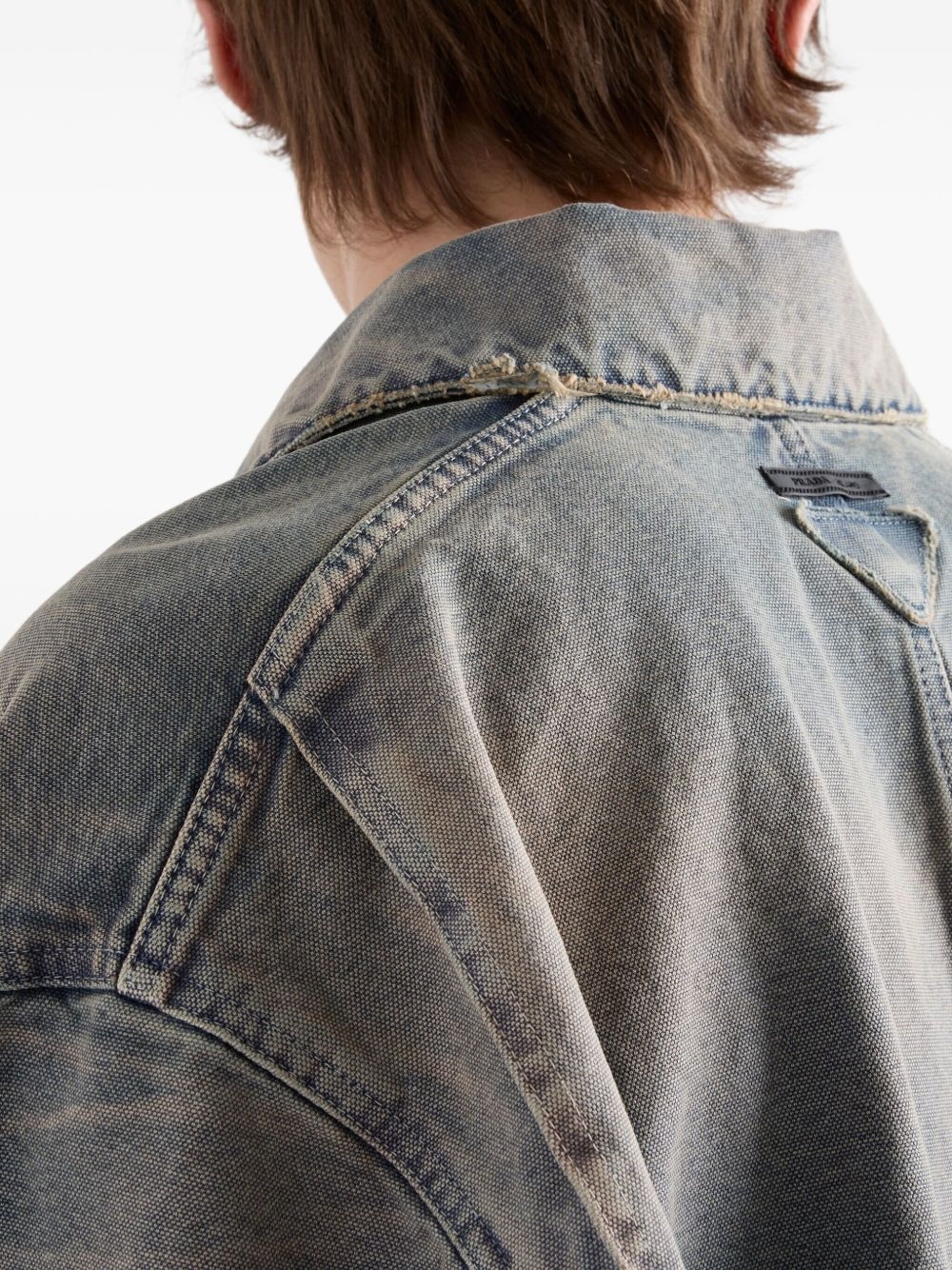 distressed-effect jacket - 5
