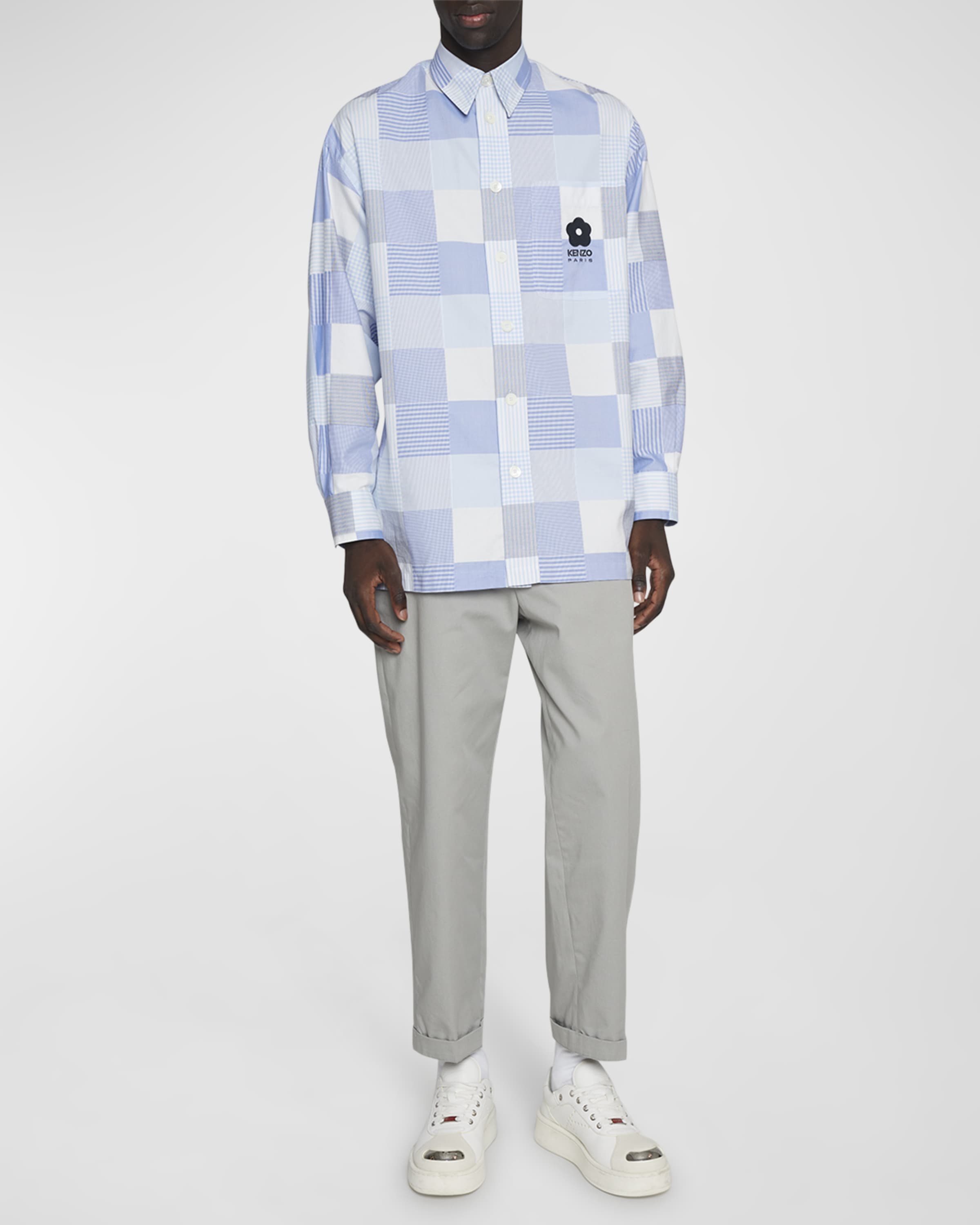 KENZO 'Patchwork' oversize shirt | REVERSIBLE