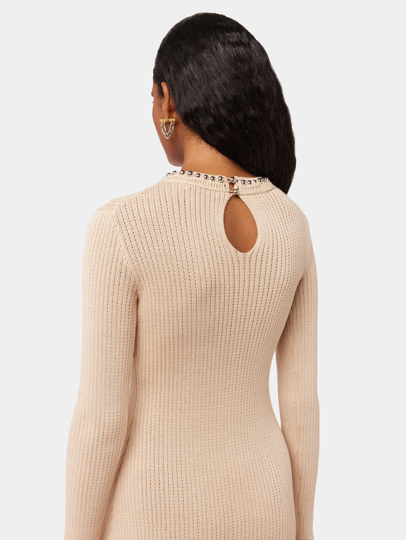 CROCHET SHORT DRESS WITH PEARLS 4